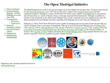 Tablet Screenshot of openmadrigal.org